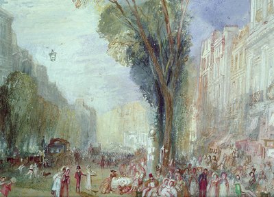 Boulevard des Italiens, Paris by Joseph Mallord William Turner